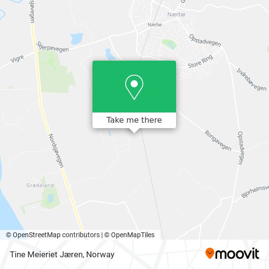 Tine Meieriet Jæren map