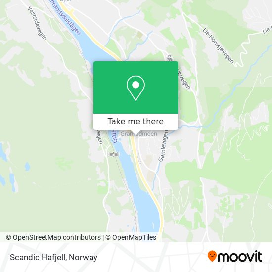 Scandic Hafjell map