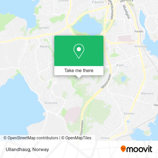Ullandhaug map