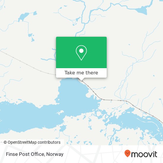 Finse Post Office map