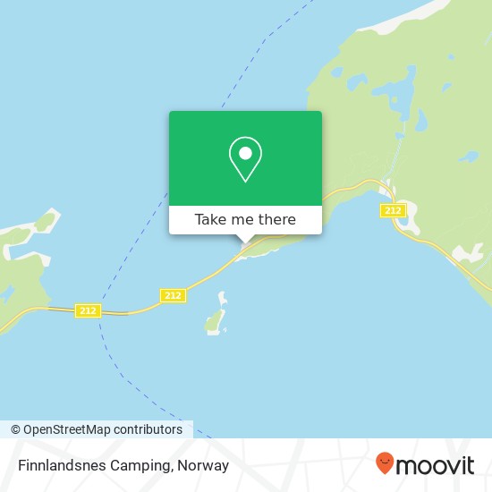 Finnlandsnes Camping map