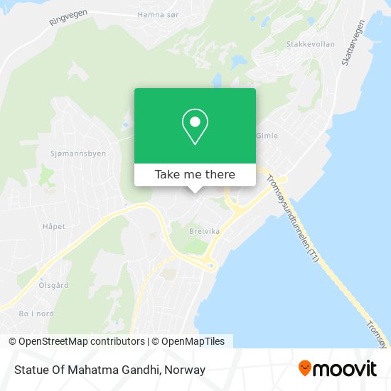 Statue Of Mahatma Gandhi map