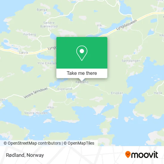 Rødland map