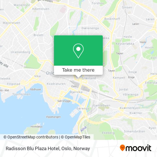 Radisson Blu Plaza Hotel, Oslo map