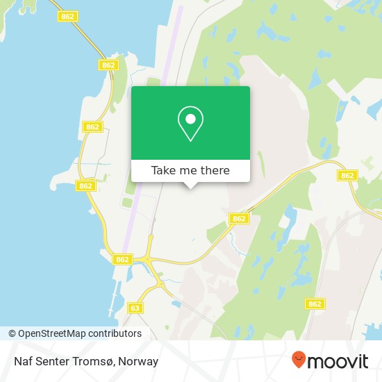 Naf Senter Tromsø map