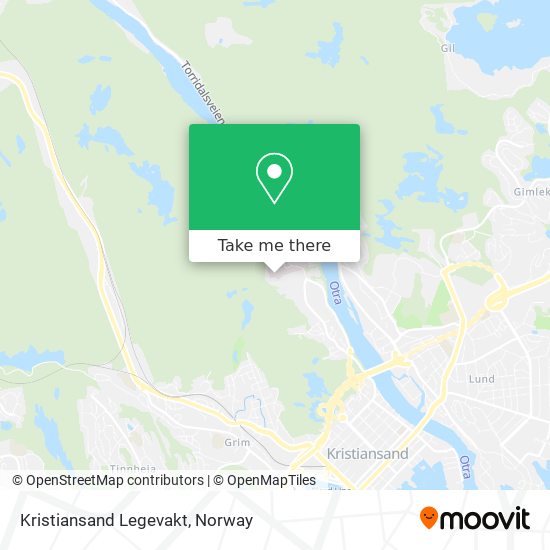 Kristiansand Legevakt map