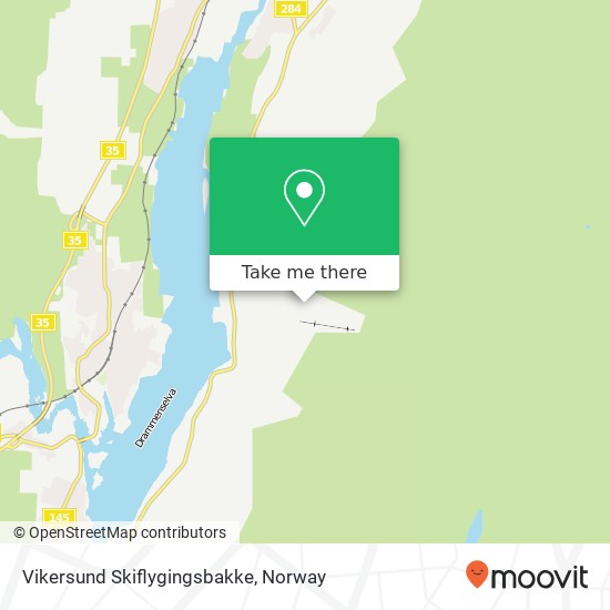 Vikersund Skiflygingsbakke map