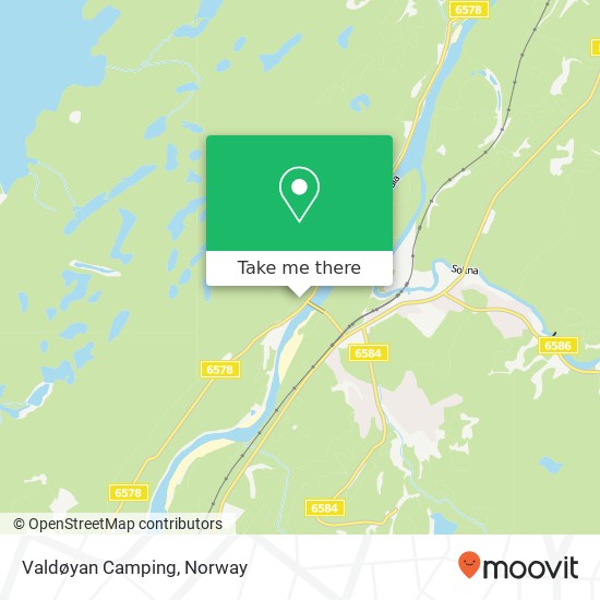 Valdøyan Camping map