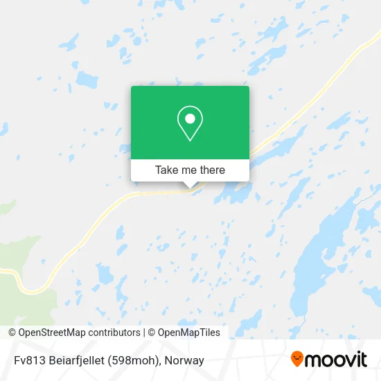 Fv813 Beiarfjellet (598moh) map