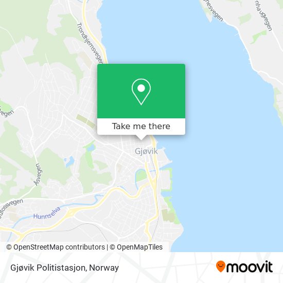 Gjøvik Politistasjon map