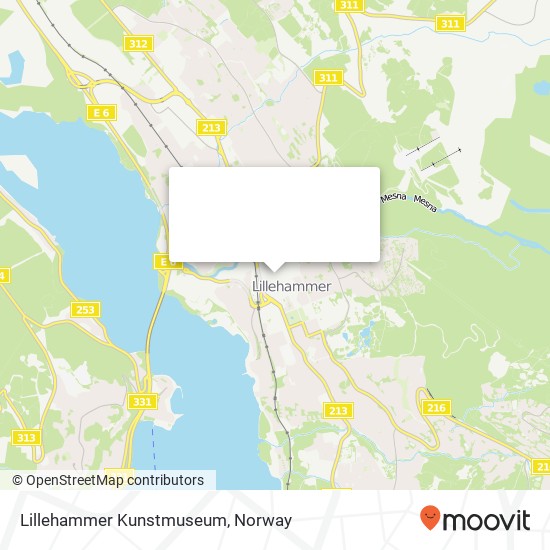 Lillehammer Kunstmuseum map