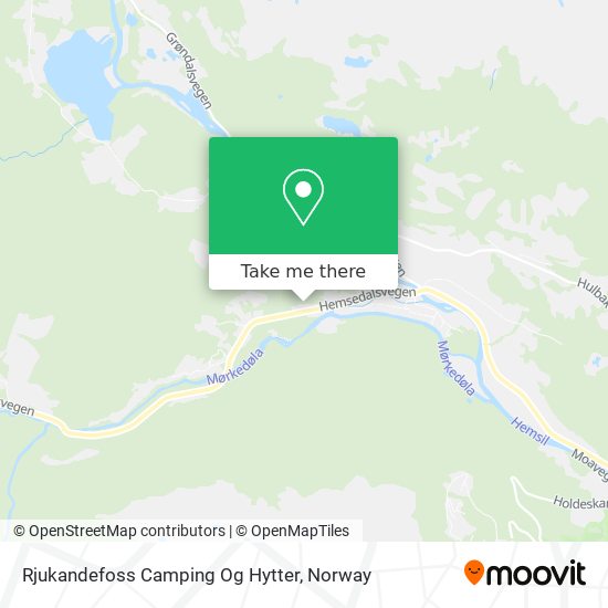 Rjukandefoss Camping Og Hytter map