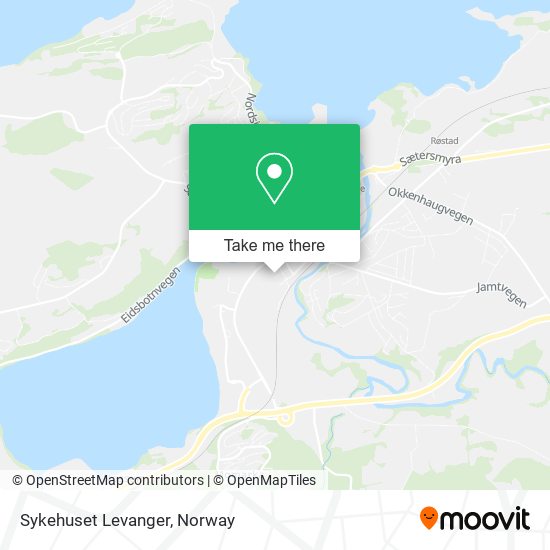 Sykehuset Levanger map