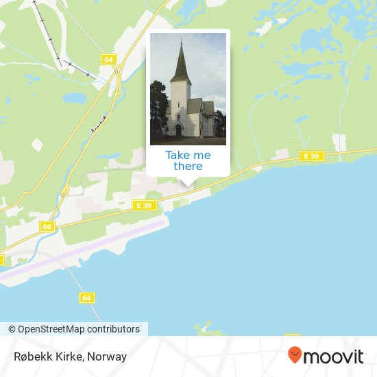 Røbekk Kirke map