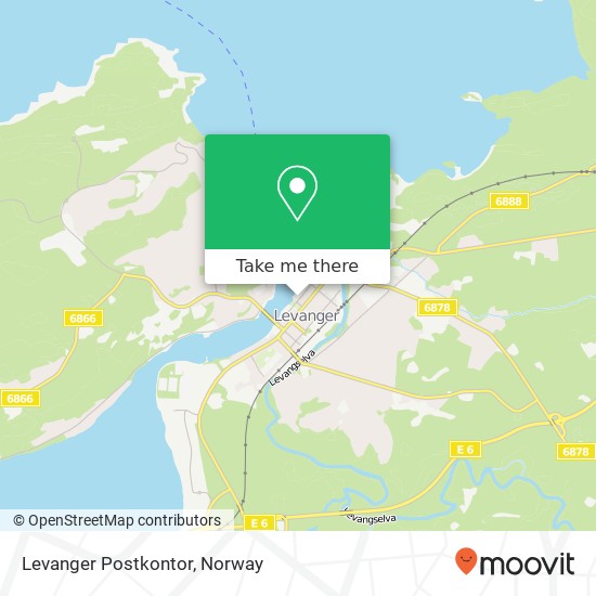 Levanger Postkontor map