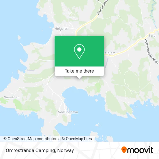 Omrestranda Camping map