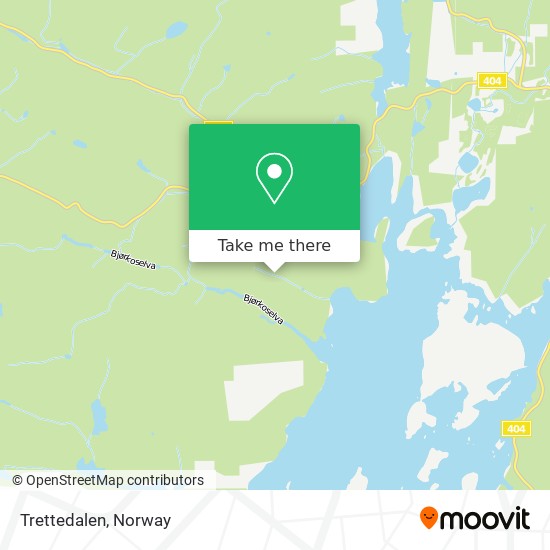 Trettedalen map