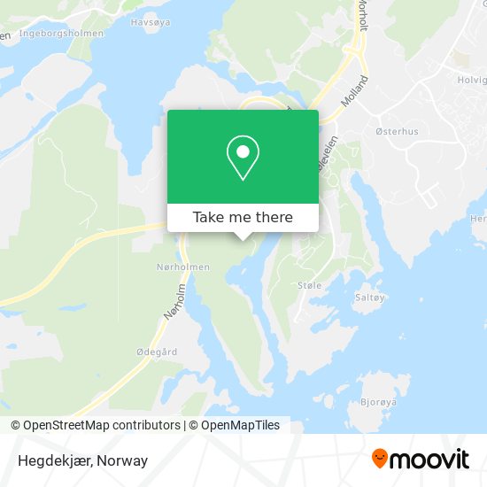 Hegdekjær map