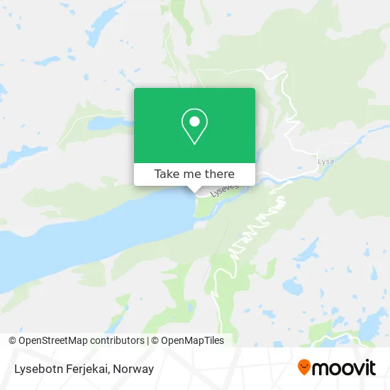 Lysebotn Ferjekai map