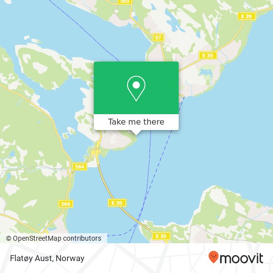 Flatøy Aust map