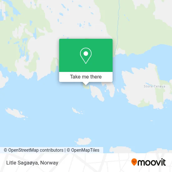 Litle Sagaøya map