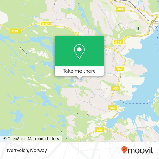 Tverrveien map