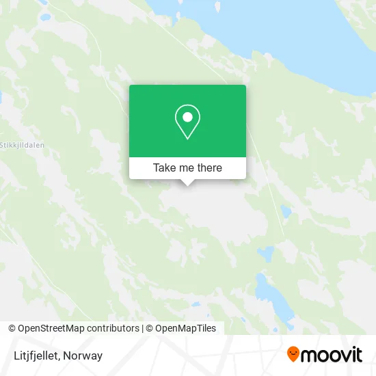 Litjfjellet map