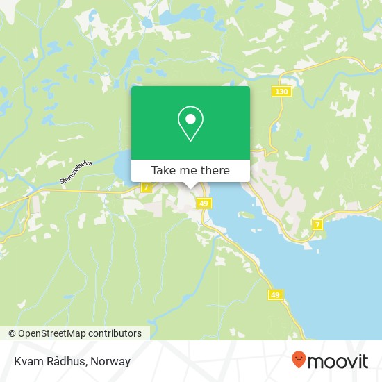Kvam Rådhus map