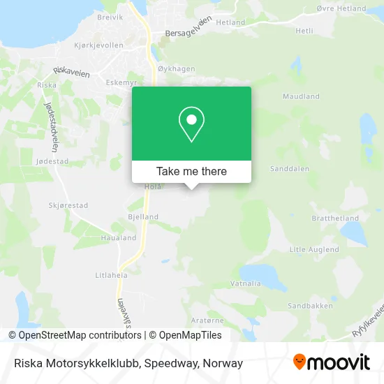 Riska Motorsykkelklubb, Speedway map