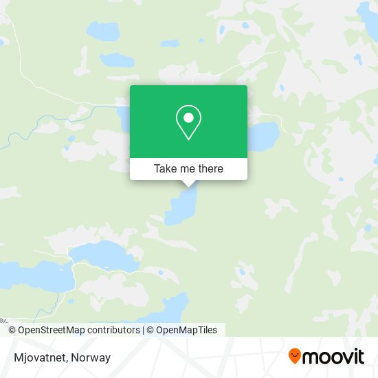 Mjovatnet map