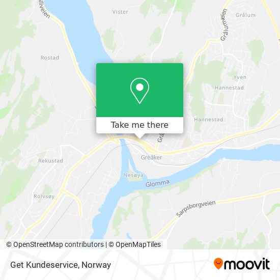 Get Kundeservice map