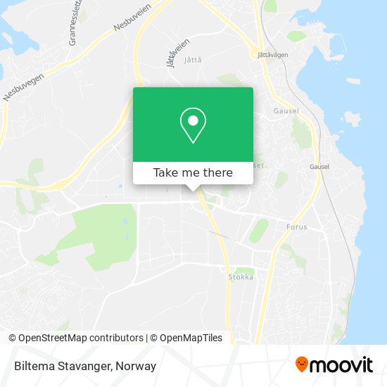Biltema Stavanger map