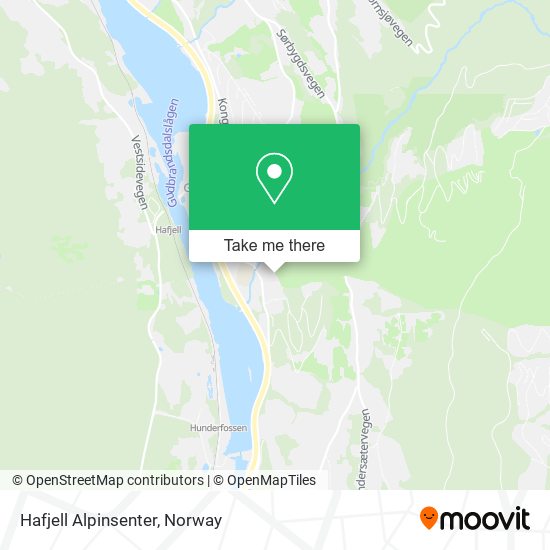 Hafjell Alpinsenter map