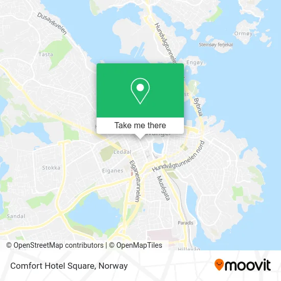 Comfort Hotel Square map