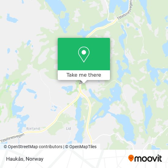 Haukås map