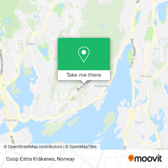 Coop Extra Kråkenes map