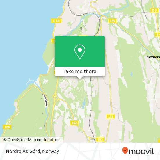 Nordre Ås Gård map