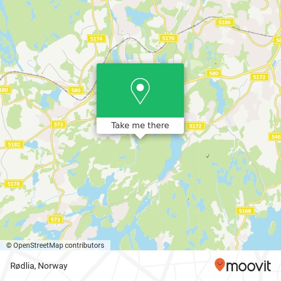 Rødlia map