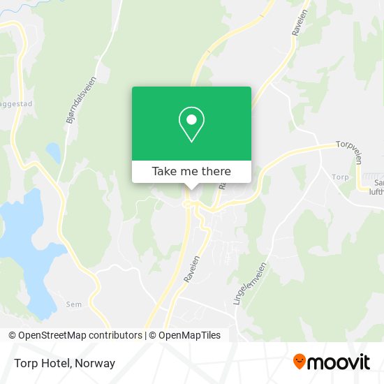 Torp Hotel map