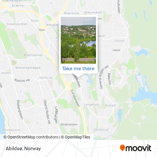 Abildsø map