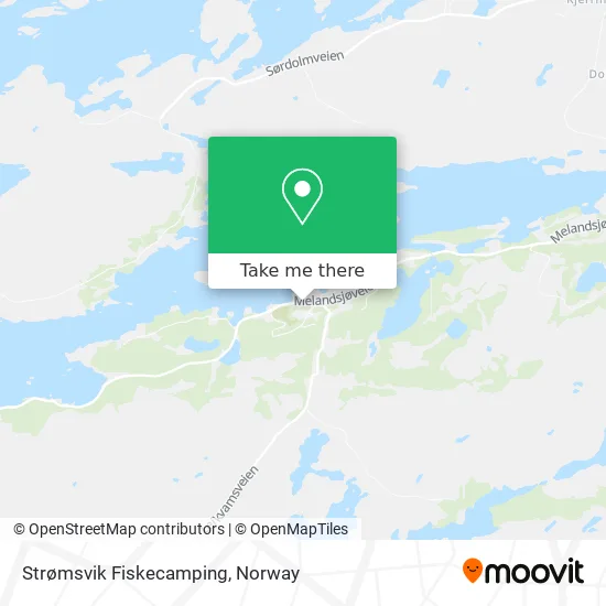 Strømsvik Fiskecamping map