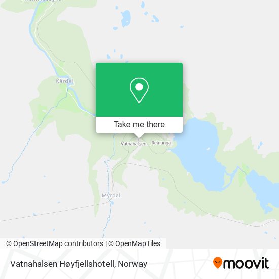 Vatnahalsen Høyfjellshotell map