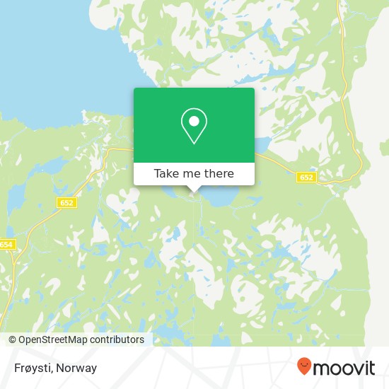 Frøysti map