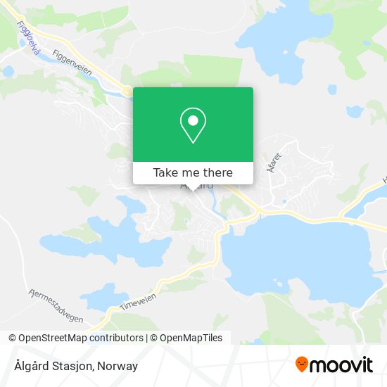 Ålgård Stasjon map