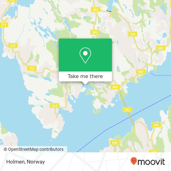 Holmen map