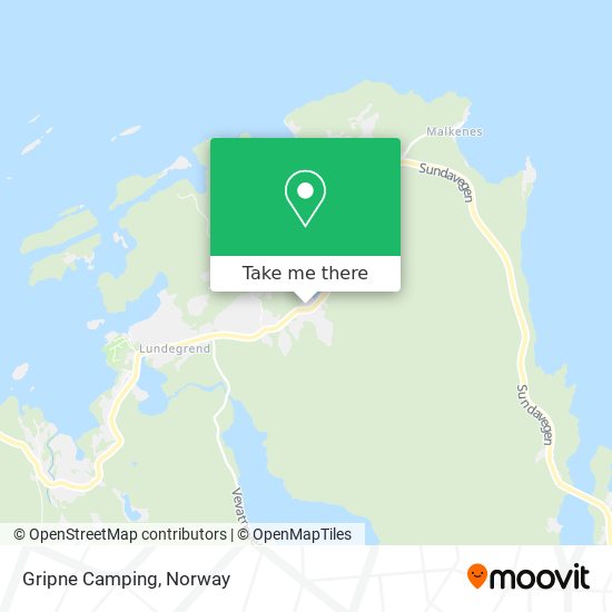 Gripne Camping map