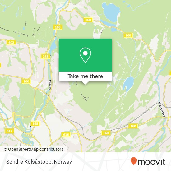 Søndre Kolsåstopp map