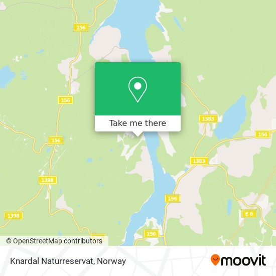 Knardal Naturreservat map