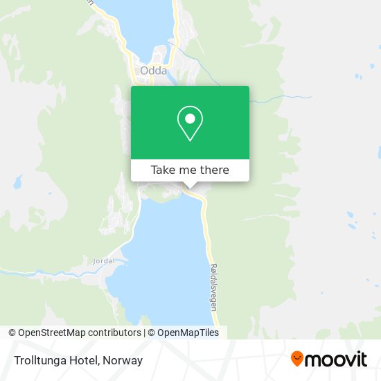 Trolltunga Hotel map
