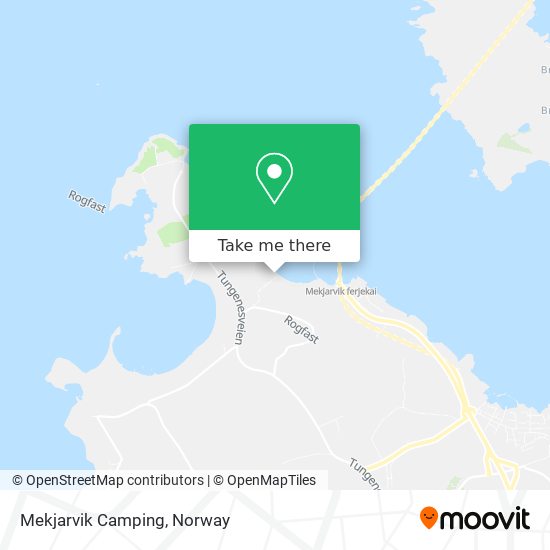 Mekjarvik Camping map